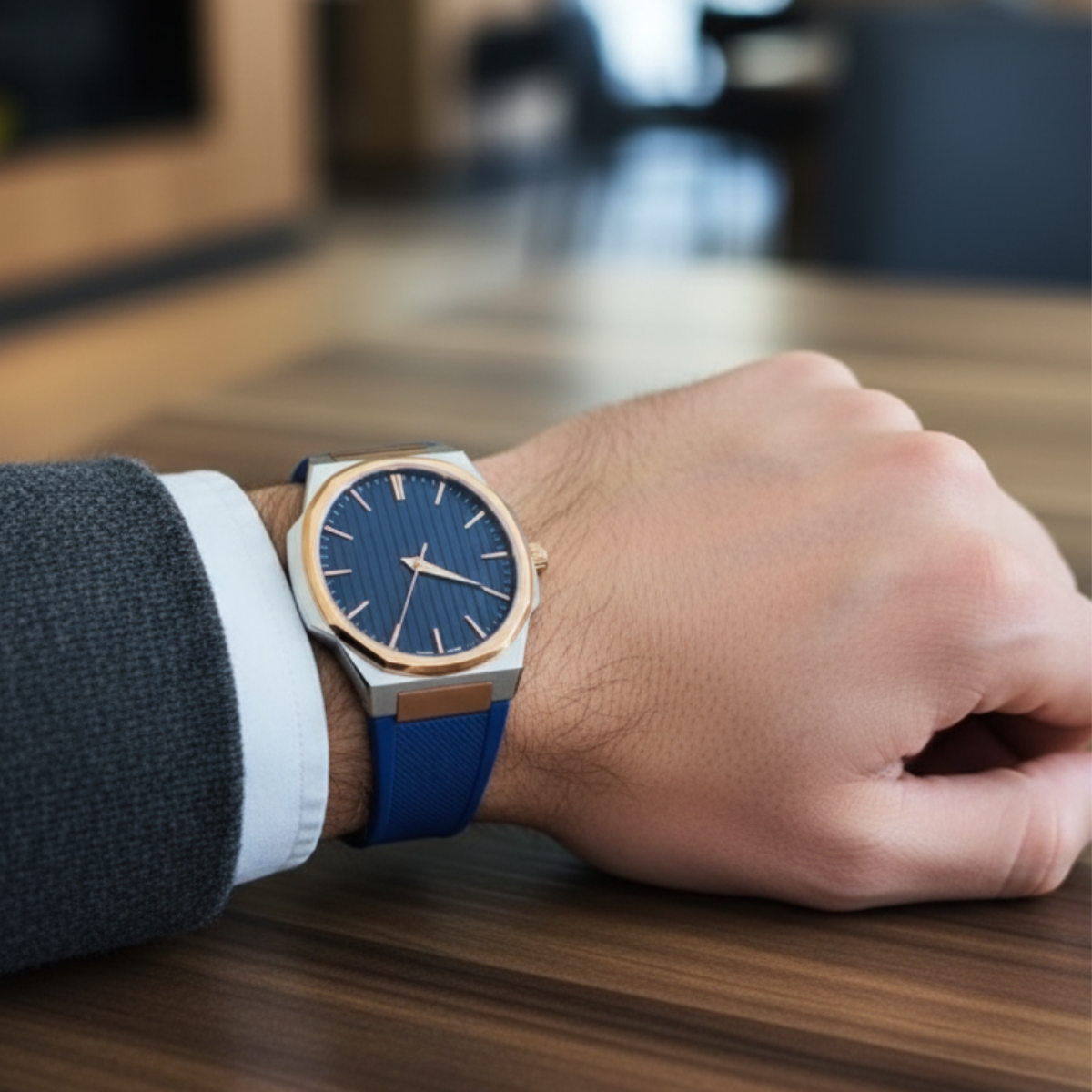 The Monarch Blue Edge Watch