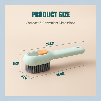 Plastic Multifunctional Liquid Brush, Liquid Adding Soft Fur Cleaning Brush