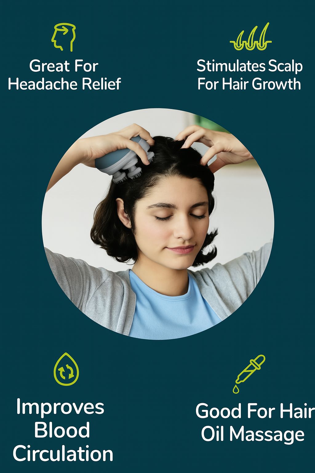 Sevia Electric Scalp & Hair Massager ( PACK OF 2 )