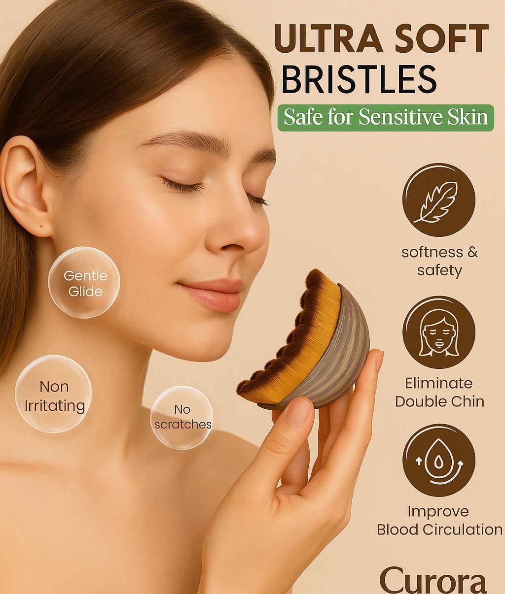 Curora’s Lymphatic Drainage Massager Brush