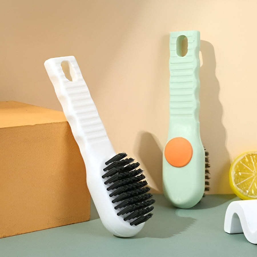 Plastic Multifunctional Liquid Brush, Liquid Adding Soft Fur Cleaning Brush